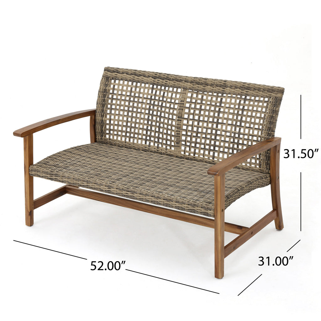 Hampton Outdoor Rattan Loveseat