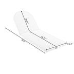 Outdoor Rope Chaise Lounge with Adjustable Backrest