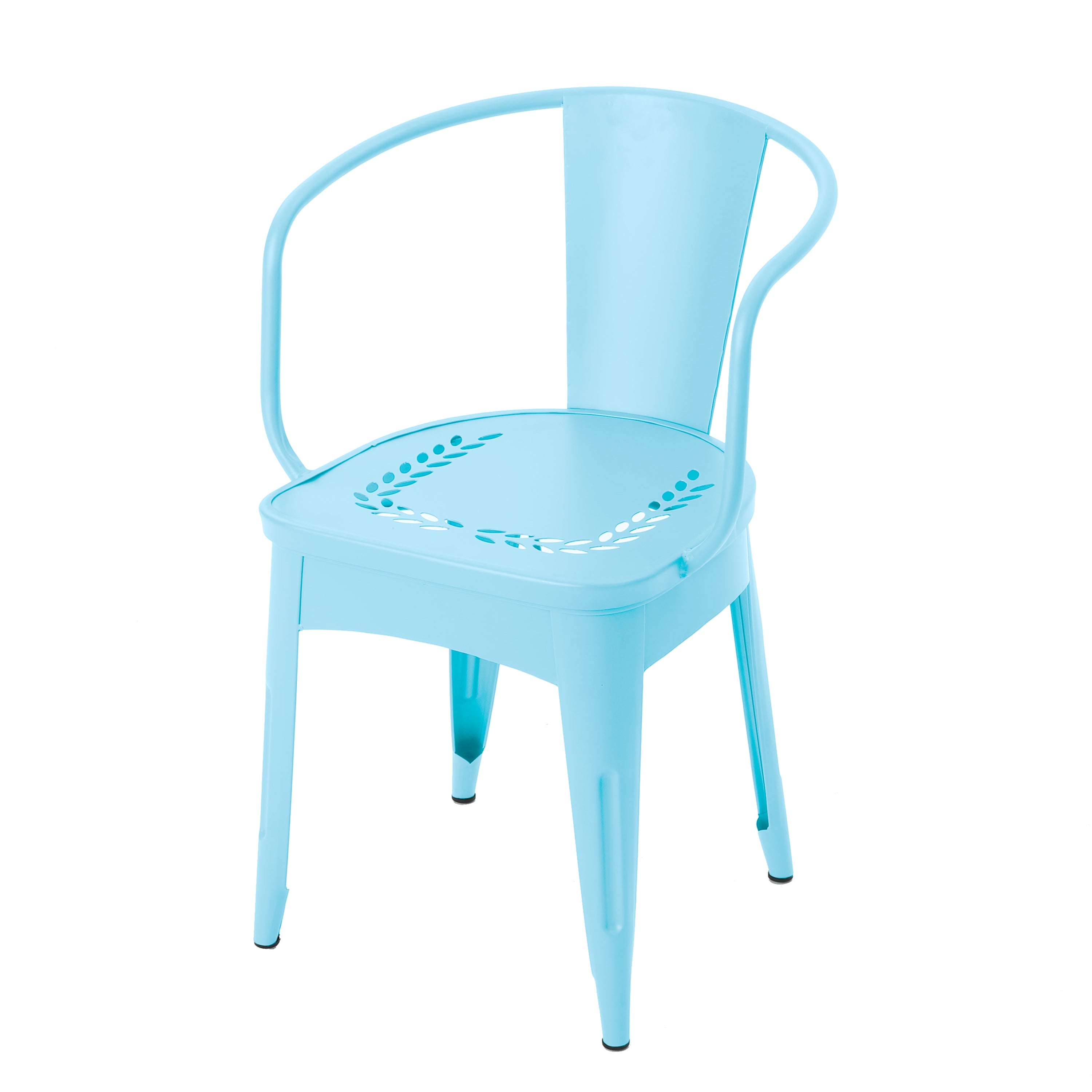 Pursuant 3-Piece Iron Bistro Set with Round Table and 2 Curved Back Chairs