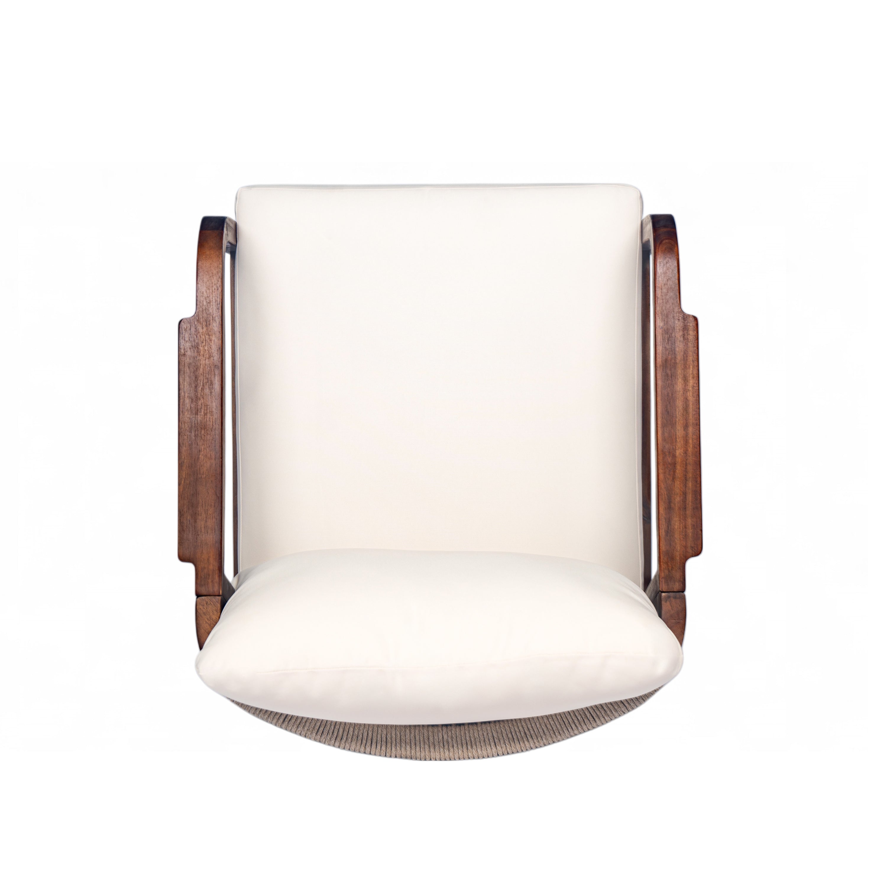 Calder Outdoor Lounge Chair with Woven Backrest