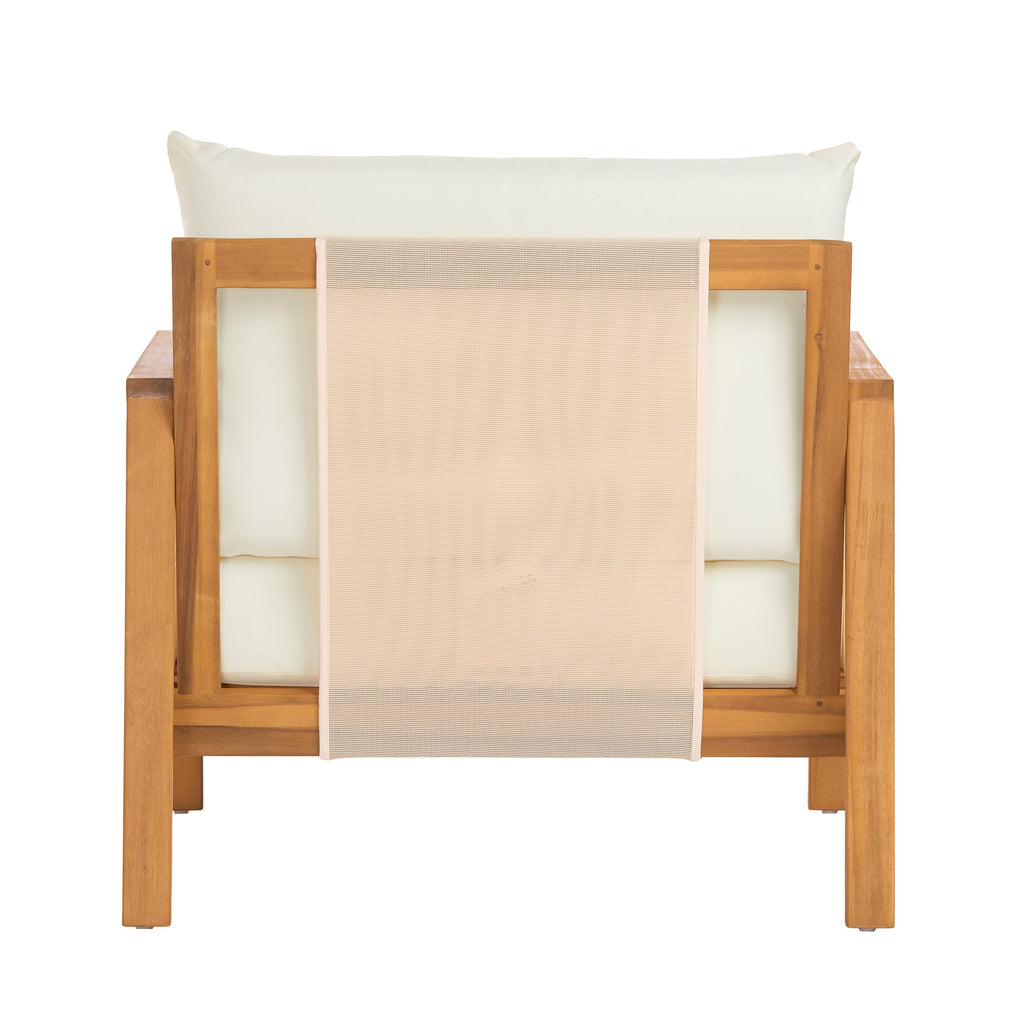 Khali 4 Piece Acacia Wood Outdoor Set