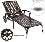 Aluminium Cast Lounge Chaise