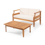 Aston 2 Piece Outdoor Patio Conversation Seating Set