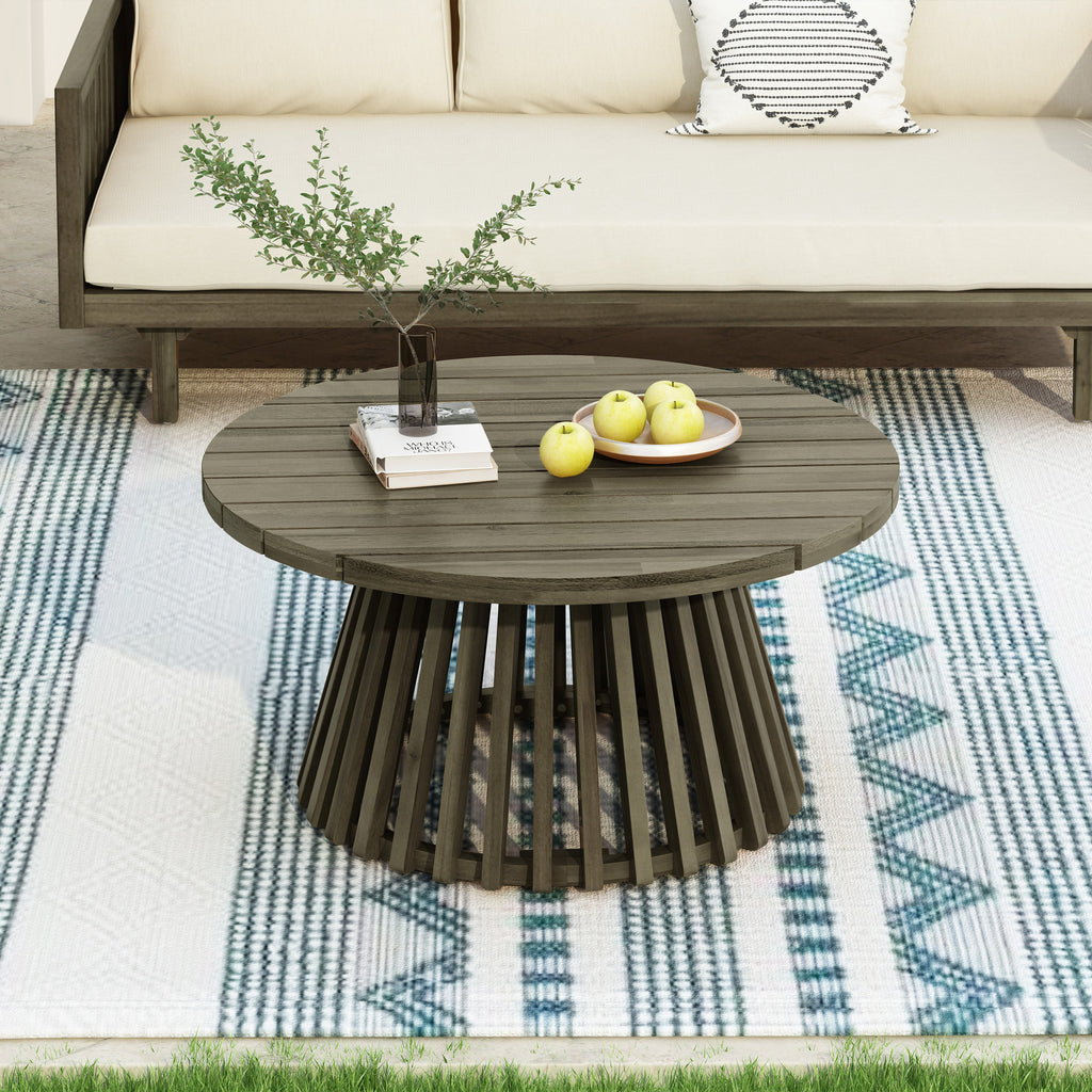 Tidewell Outdoor Acacia Wood Coffee Table