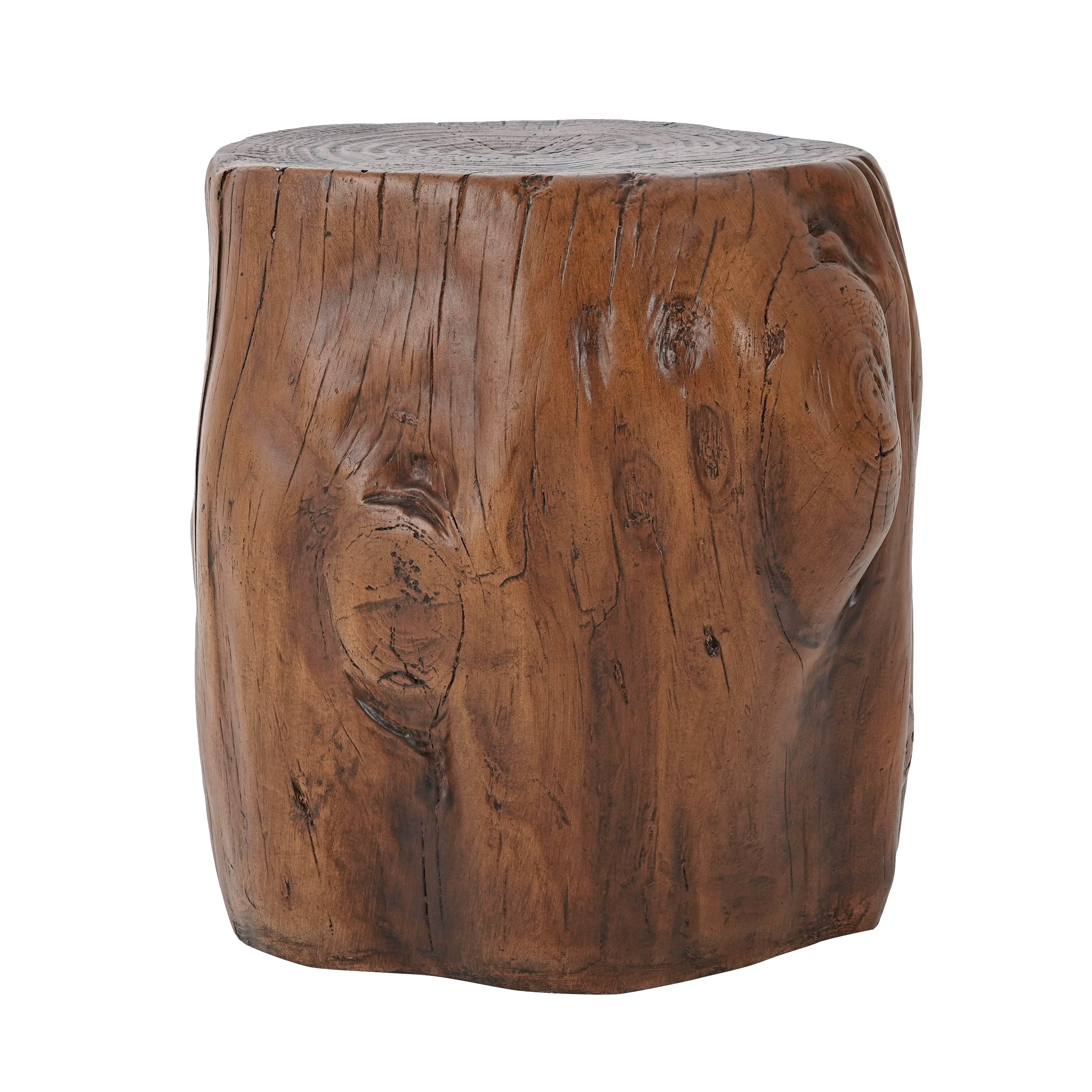 Tree Stump Outdoor Side Table