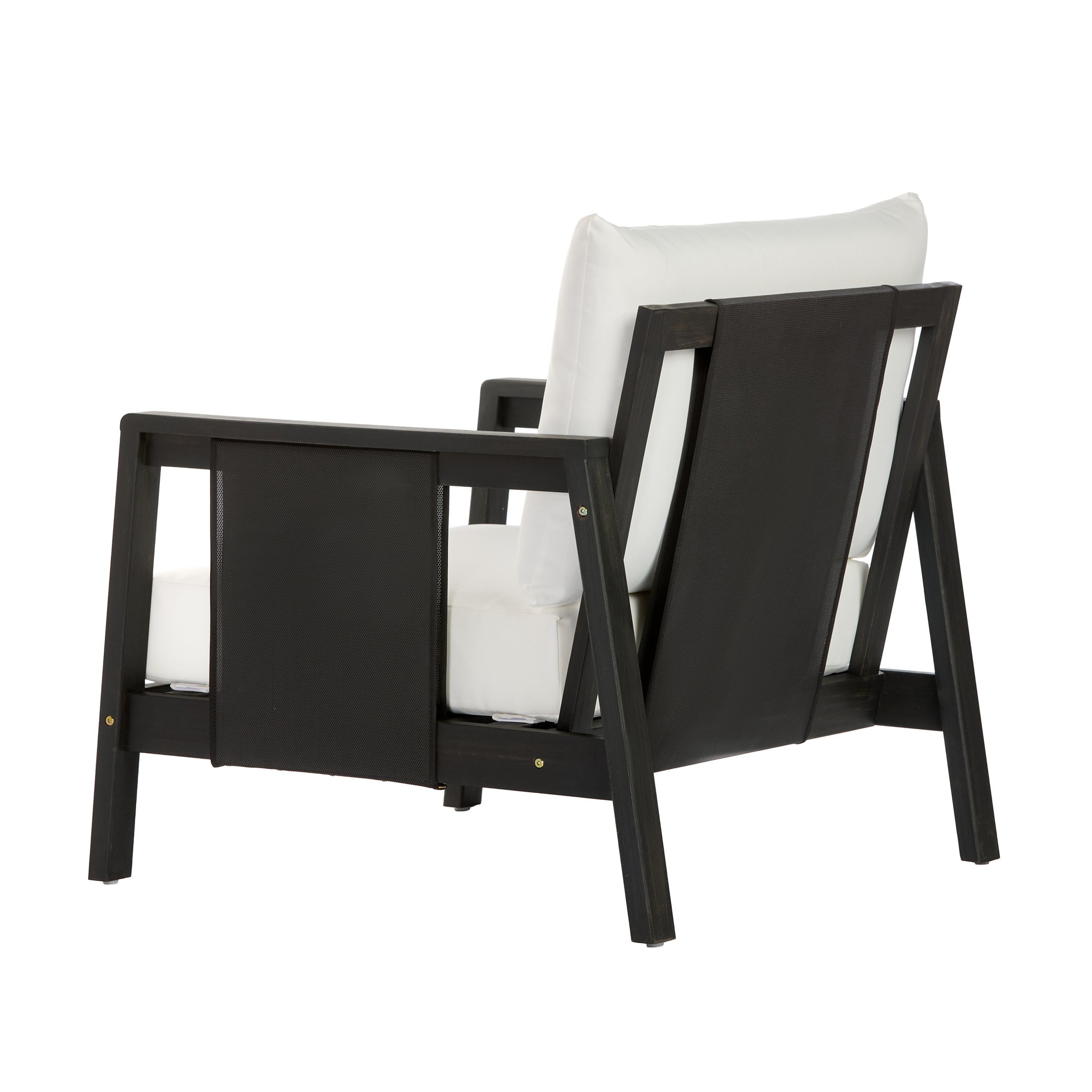 Khali Outdoor Club Chair with Acacia Wood Frame