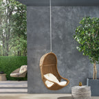 Berrien Outdoor/Indoor Wicker Hanging Swing Chair with 8-Foot Chain