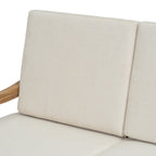 Islewood 2 Piece Acacia Wood Outdoor Loveseat & Coffee Table Set