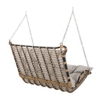 Arruda Outdoor Wicker Porch Swing with Cushions