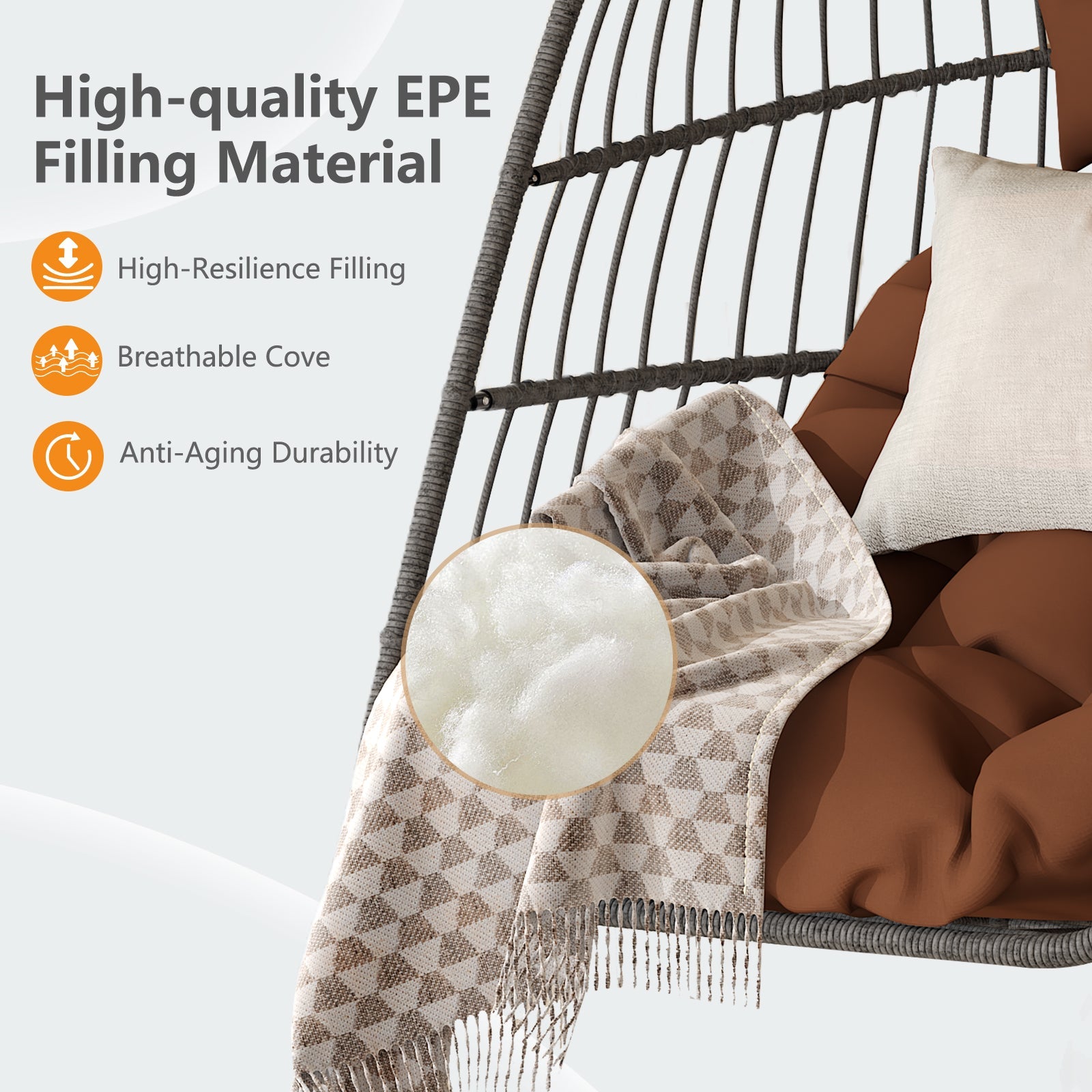 Folding Outdoor Egg Swing Chair