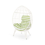 Outdoor Chair with Teardrop Shape and Mesh Design