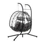 2-Person Swinging Egg Chair with Stand