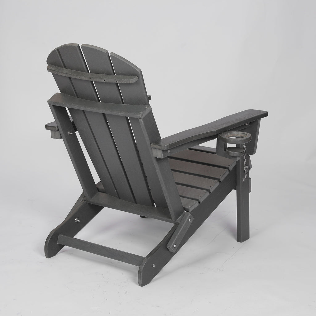 Composite Folding Adirondack Chair with Dual Cup Holder