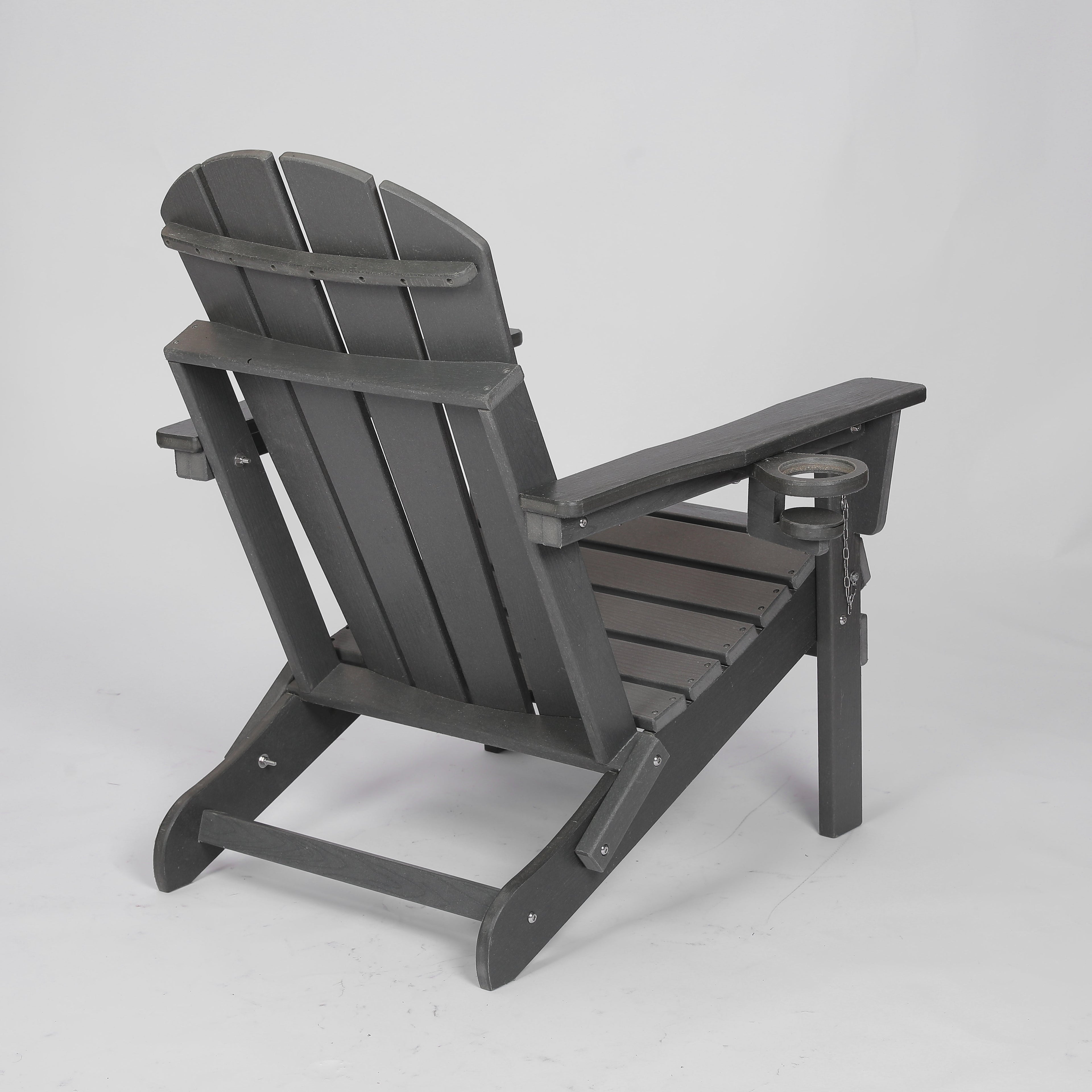 Composite Folding Adirondack Chair with Dual Cup Holder