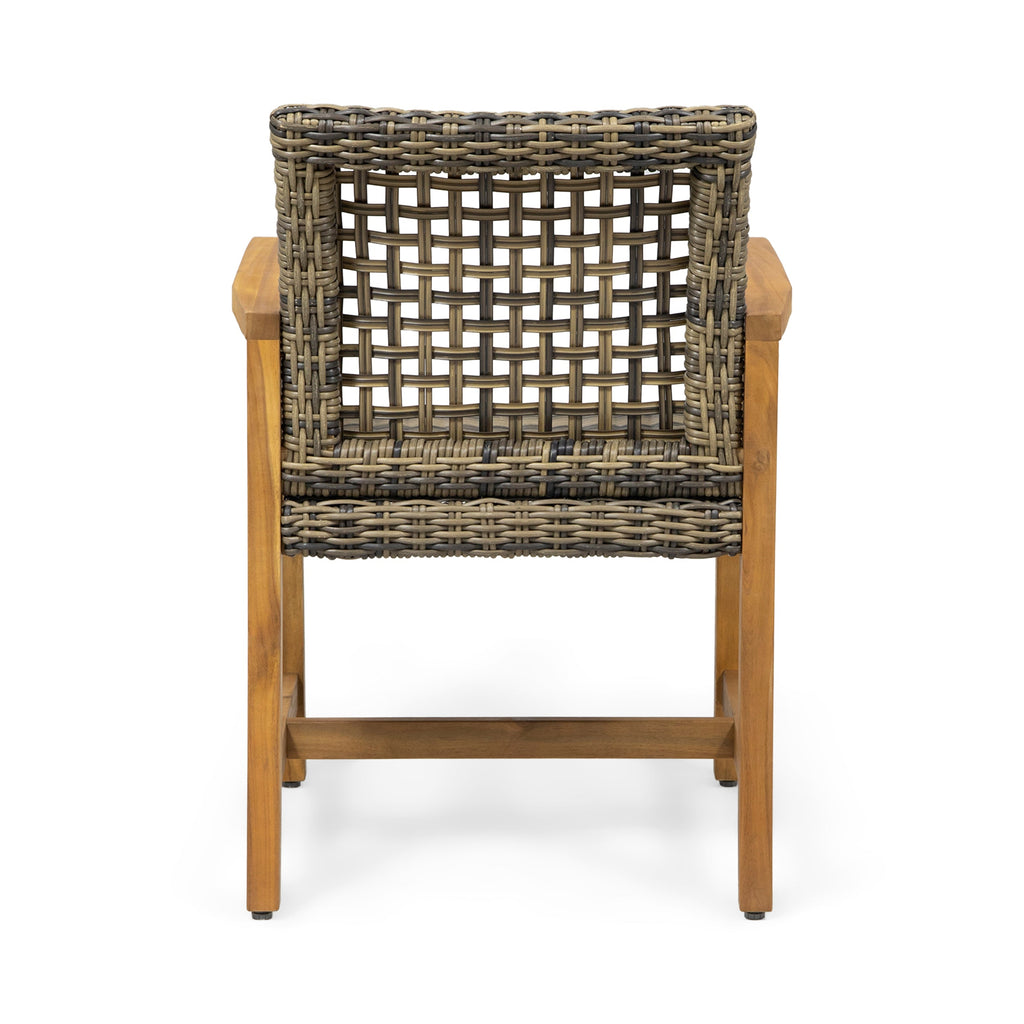 Hampton Outdoor Rattan Dining Chairs, Set of 2