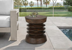 Modern Drum Indoor Outdoor Accent Table