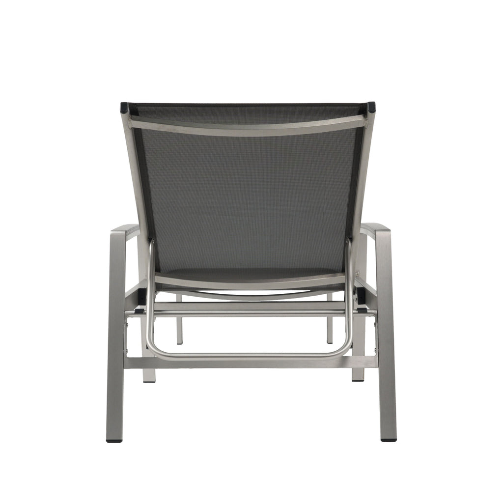 Wavellite Outdoor Chaise Lounges with Aluminum Frame and Mesh Seating