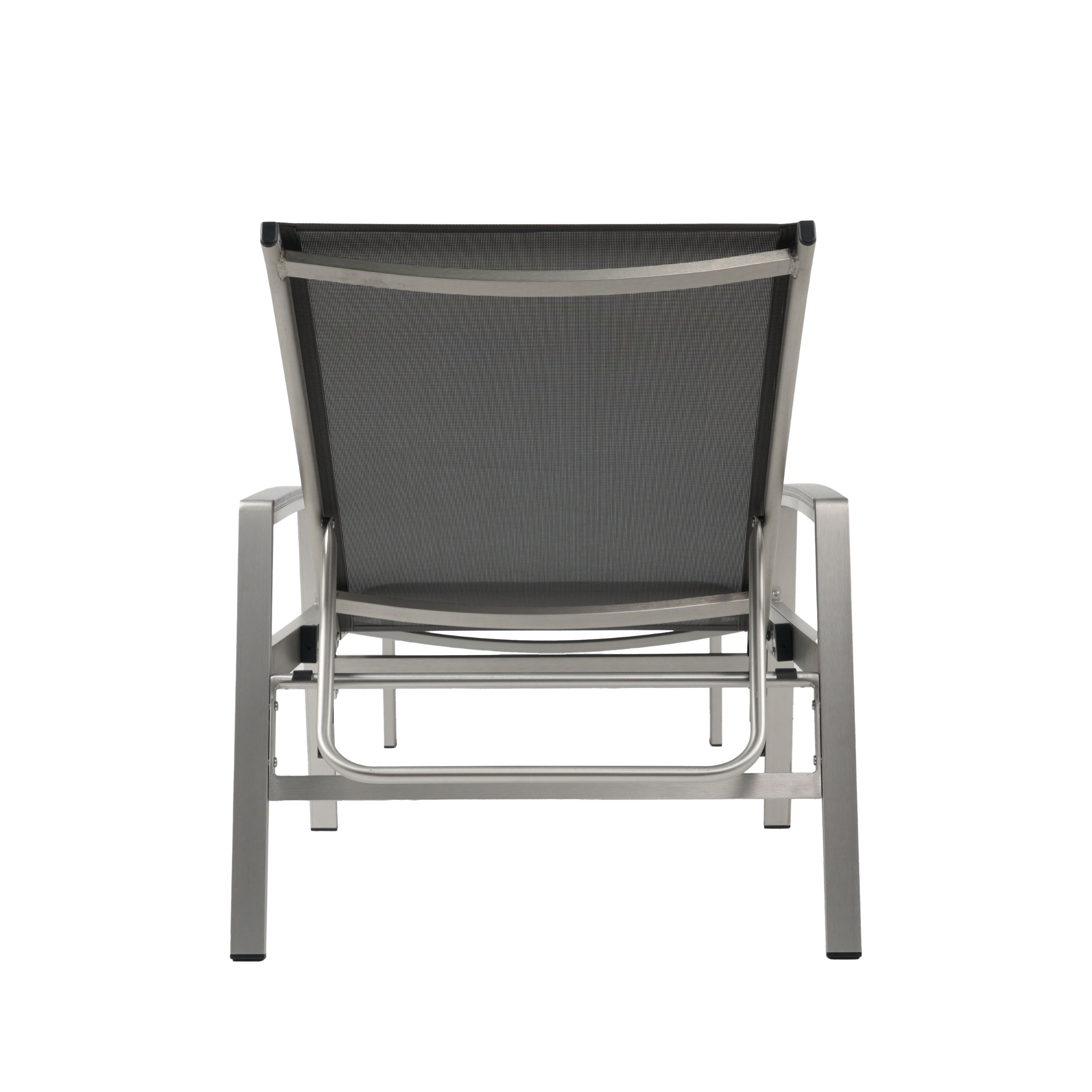 Wavellite Outdoor Chaise Lounges with Aluminum Frame and Mesh Seating