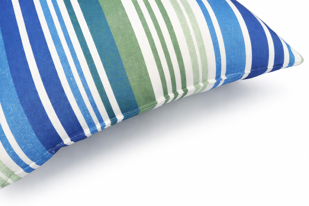 Ocean Hues 18x18 Waterproof & Fade-Resistant Outdoor Throw Pillows, Set of 2