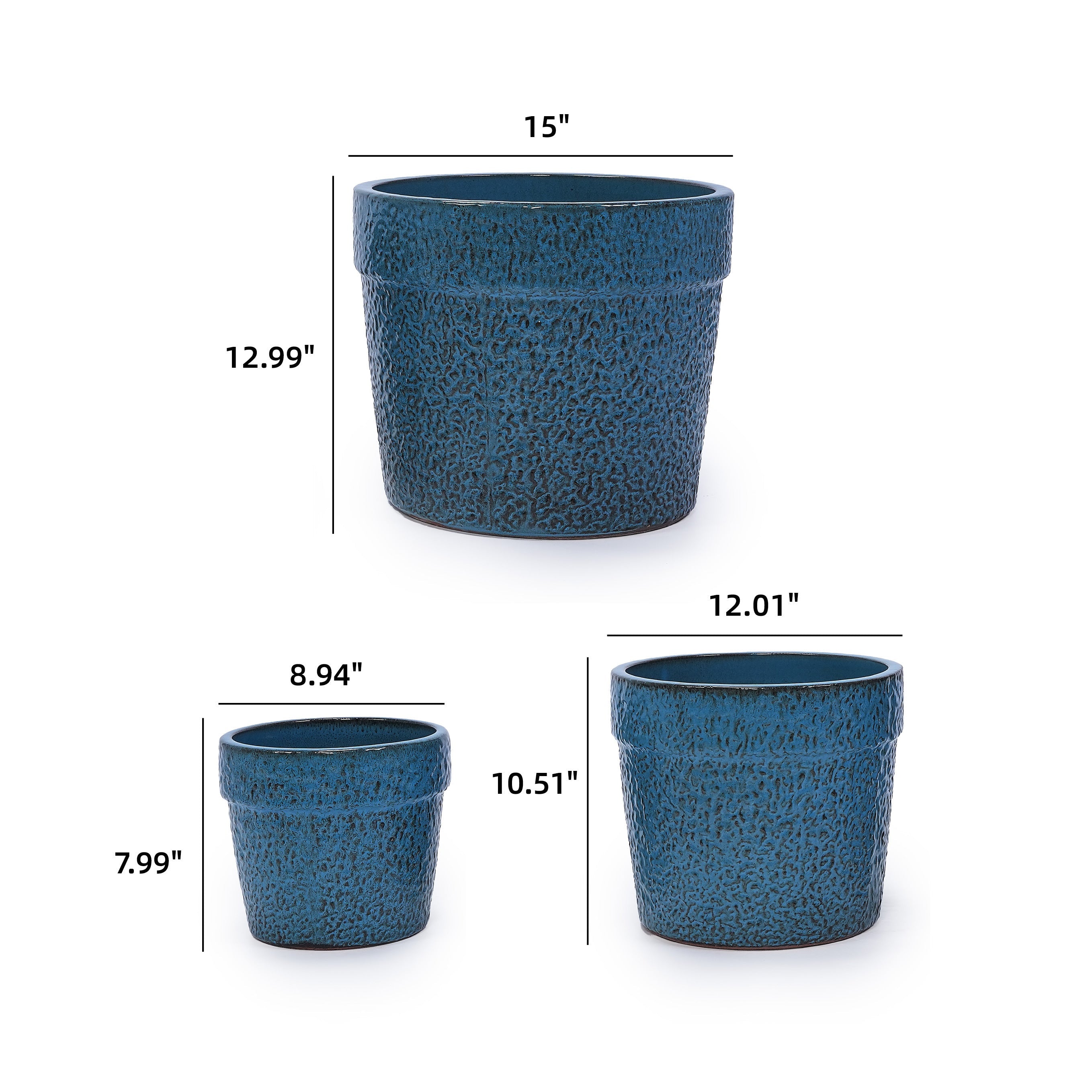 Aven Handmade Ceramic Planter, Set of 3
