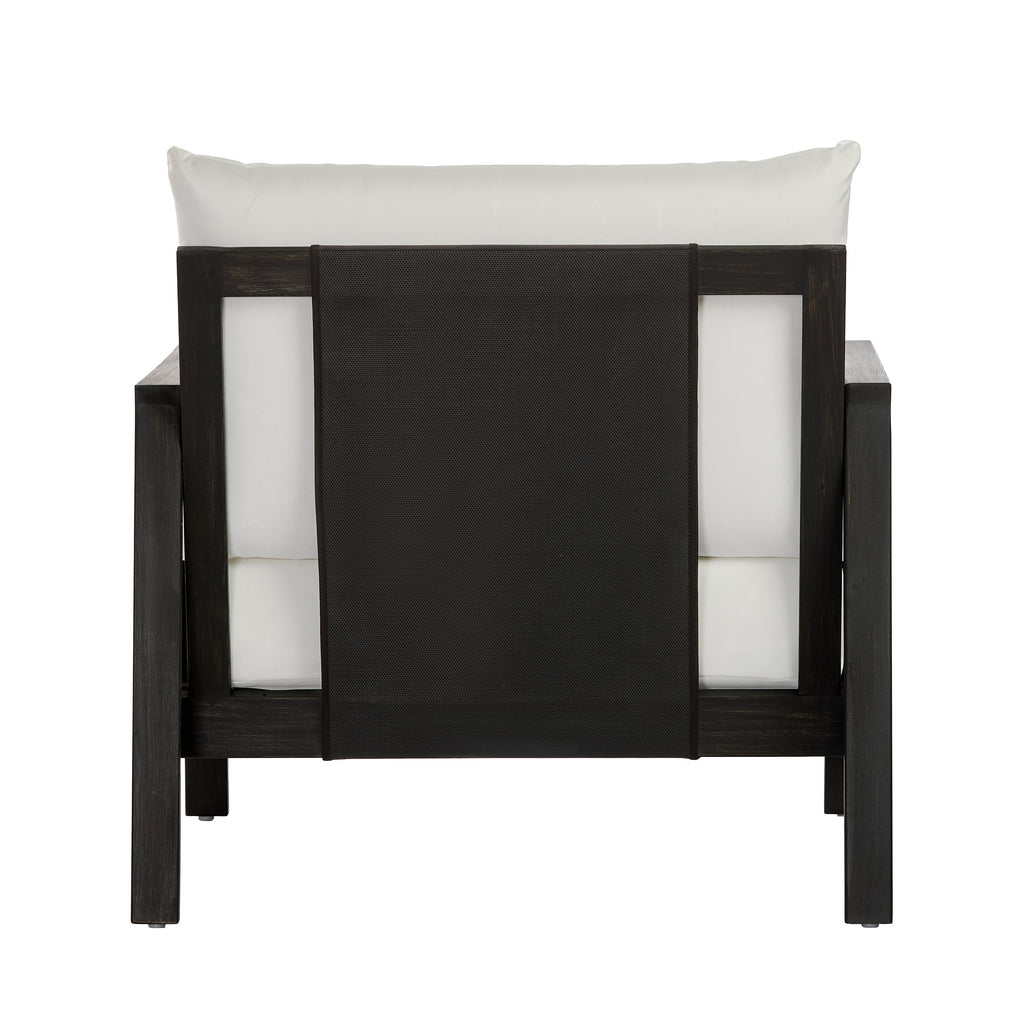 Khali Outdoor Club Chair with Acacia Wood Frame
