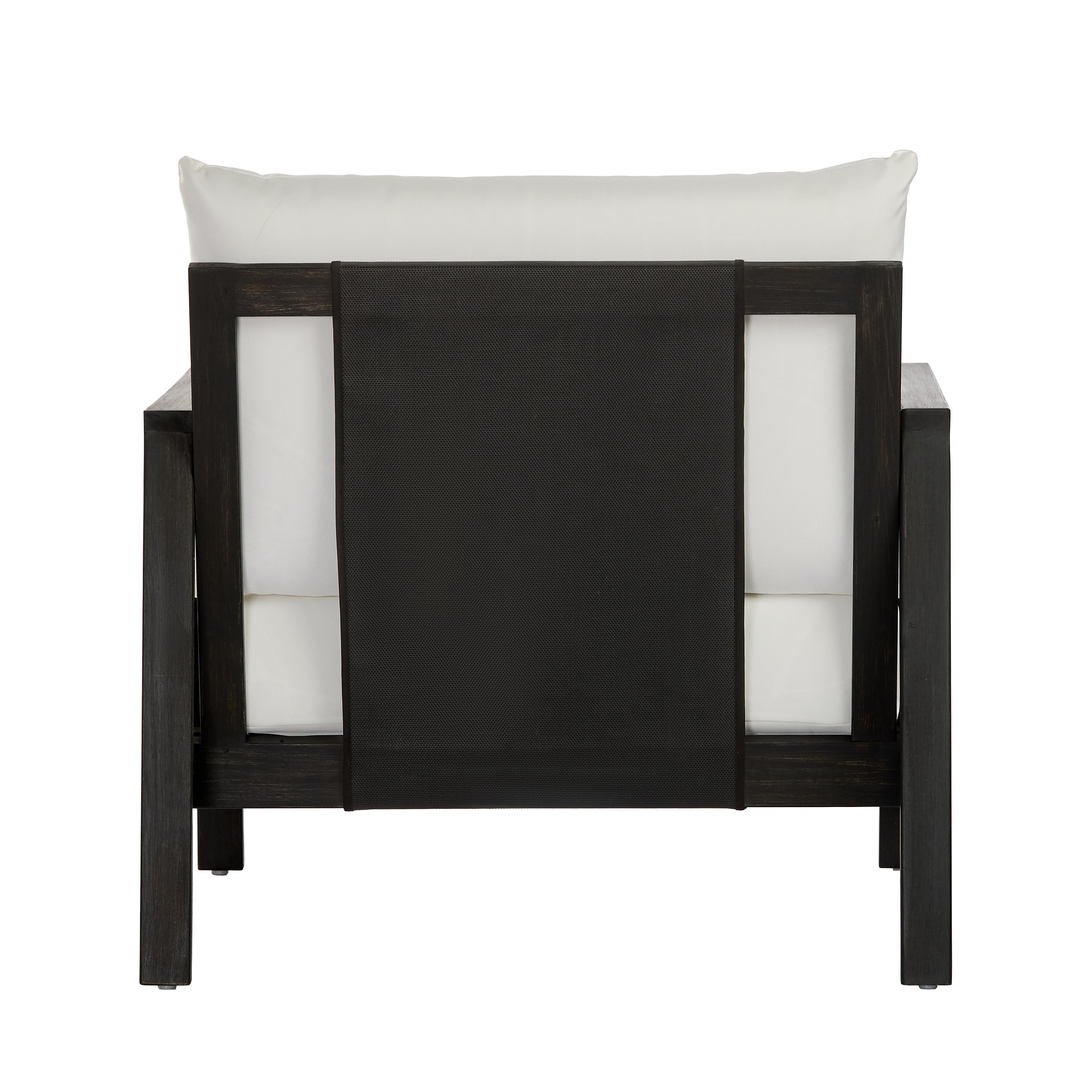 Khali Outdoor Club Chair with Acacia Wood Frame
