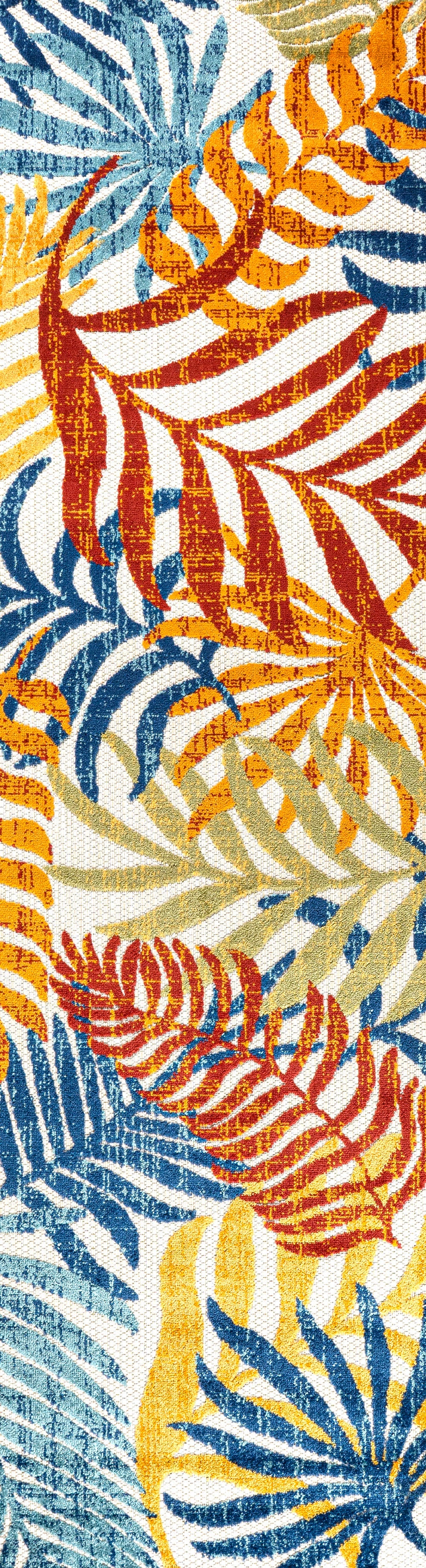 Tropics Palm Leaves Indoor/Outdoor Area Rug