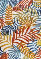 Tropics Palm Leaves Indoor/Outdoor Area Rug
