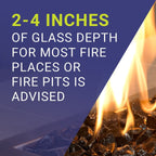 ½" Glacier Ice Fire Pit / Fireplace Beads