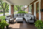 Saddlebrook Cushioned Patio Sectional Deep Seating Sets