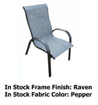 Dublin Black Sling Patio Dining Sets