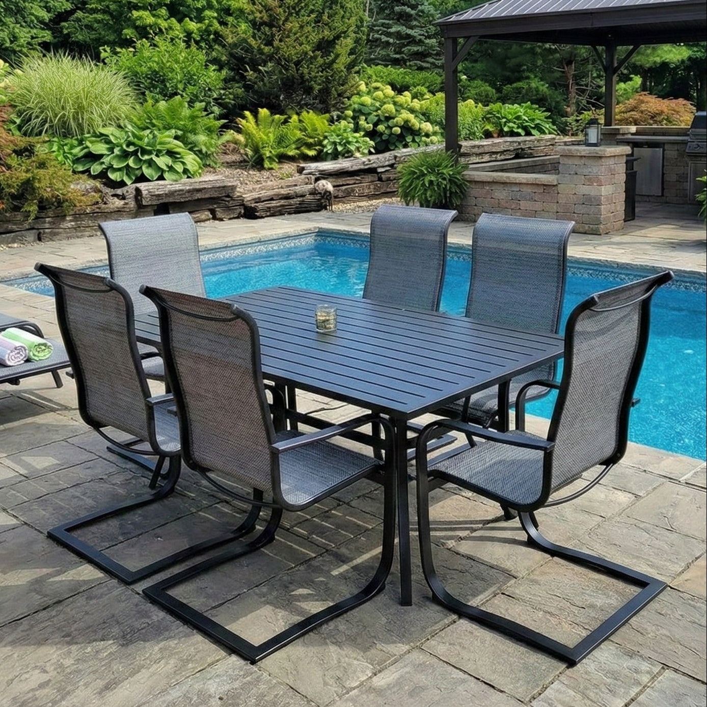 Dublin Black Spring Dining Sets