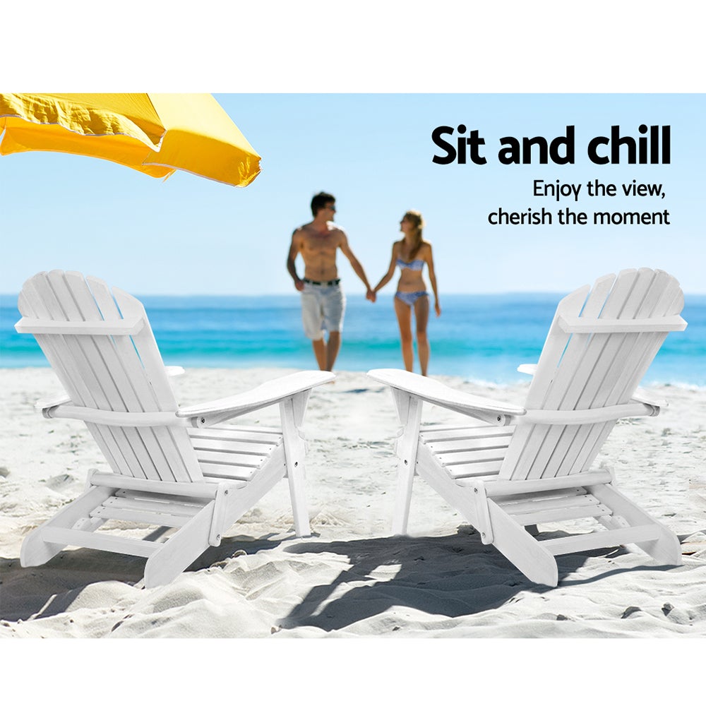 Gardeon Set of 2 Outdoor Sun Lounge Chairs Patio Furniture Lounger