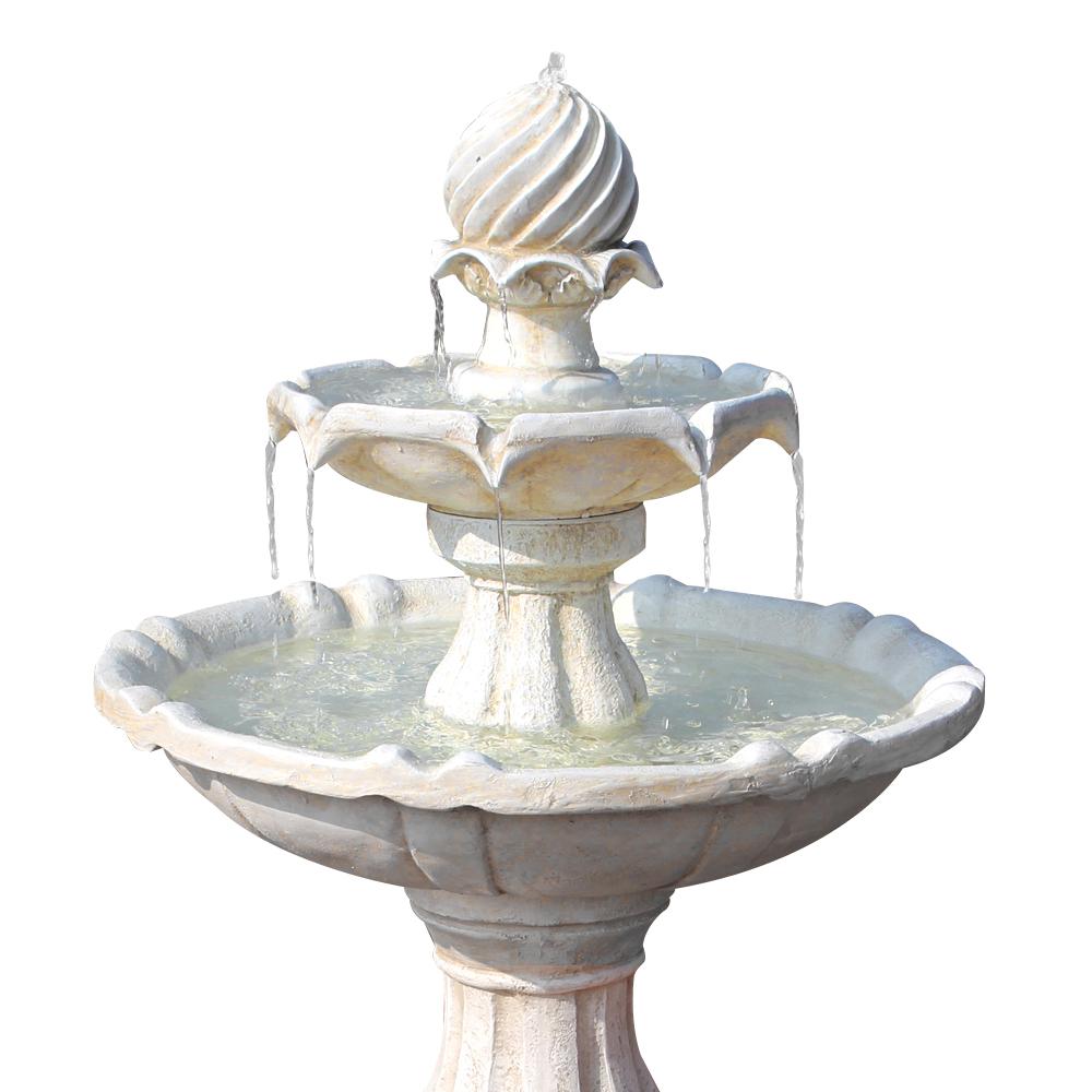 Gardeon Solar Water Feature 3-Tier Fountain with Pump Kit Bird Bath