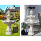 Gardeon Solar Water Feature 3-Tier Fountain with Pump Kit Bird Bath