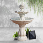 Gardeon Solar Water Feature 3-Tier Fountain with Pump Kit Bird Bath