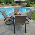 Dublin Black Woven Patio Dining Sets