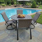 Dublin Black Woven Patio Dining Sets