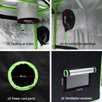 Green Fingers Grow Tent 280x140x200CM Hydroponics Kit Indoor Plant