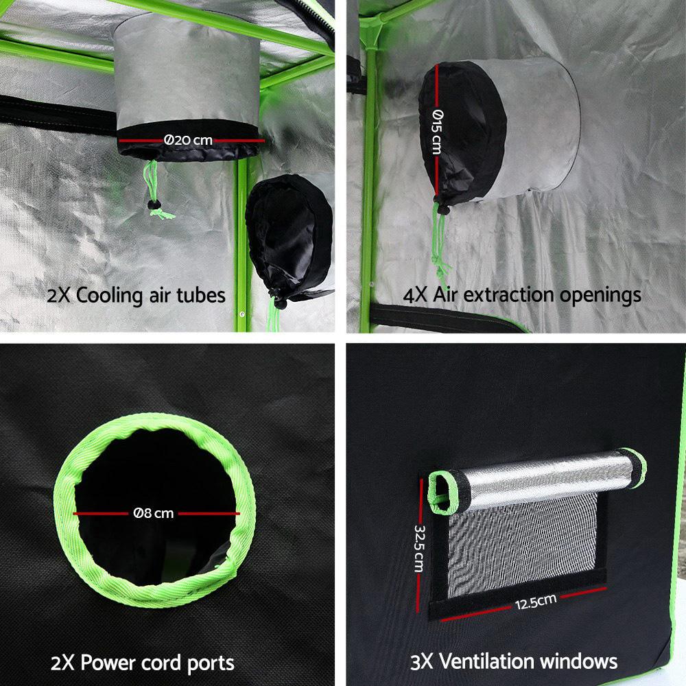 Green Fingers Grow Tent 280x140x200CM Hydroponics Kit Indoor Plant