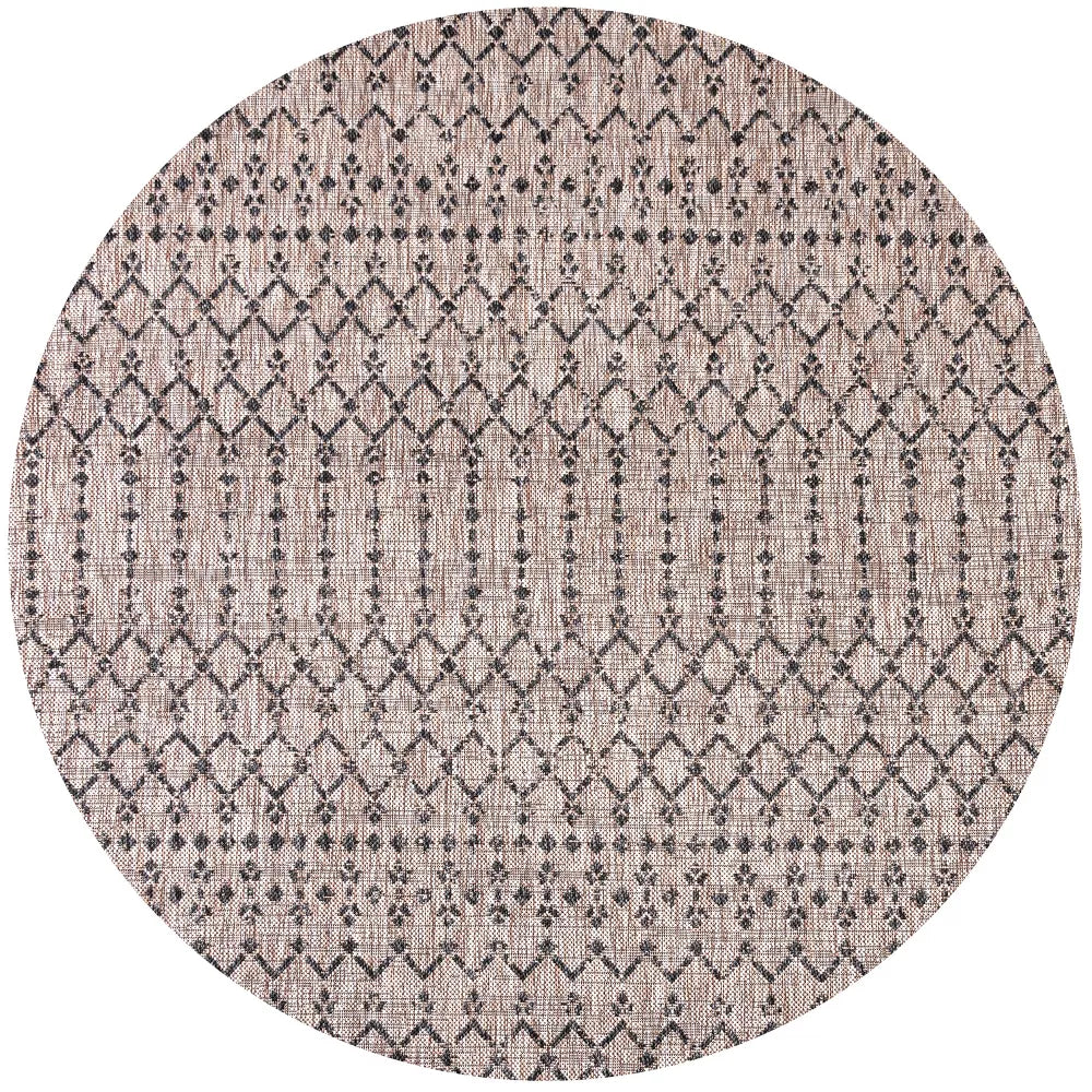 Ourika Moroccan Geometric Textured Weave Indoor/Outdoor Area Rug