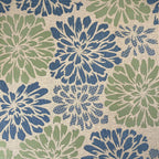 Zinnia Modern Floral Textured Weave Indoor/Outdoor Runner Rug
