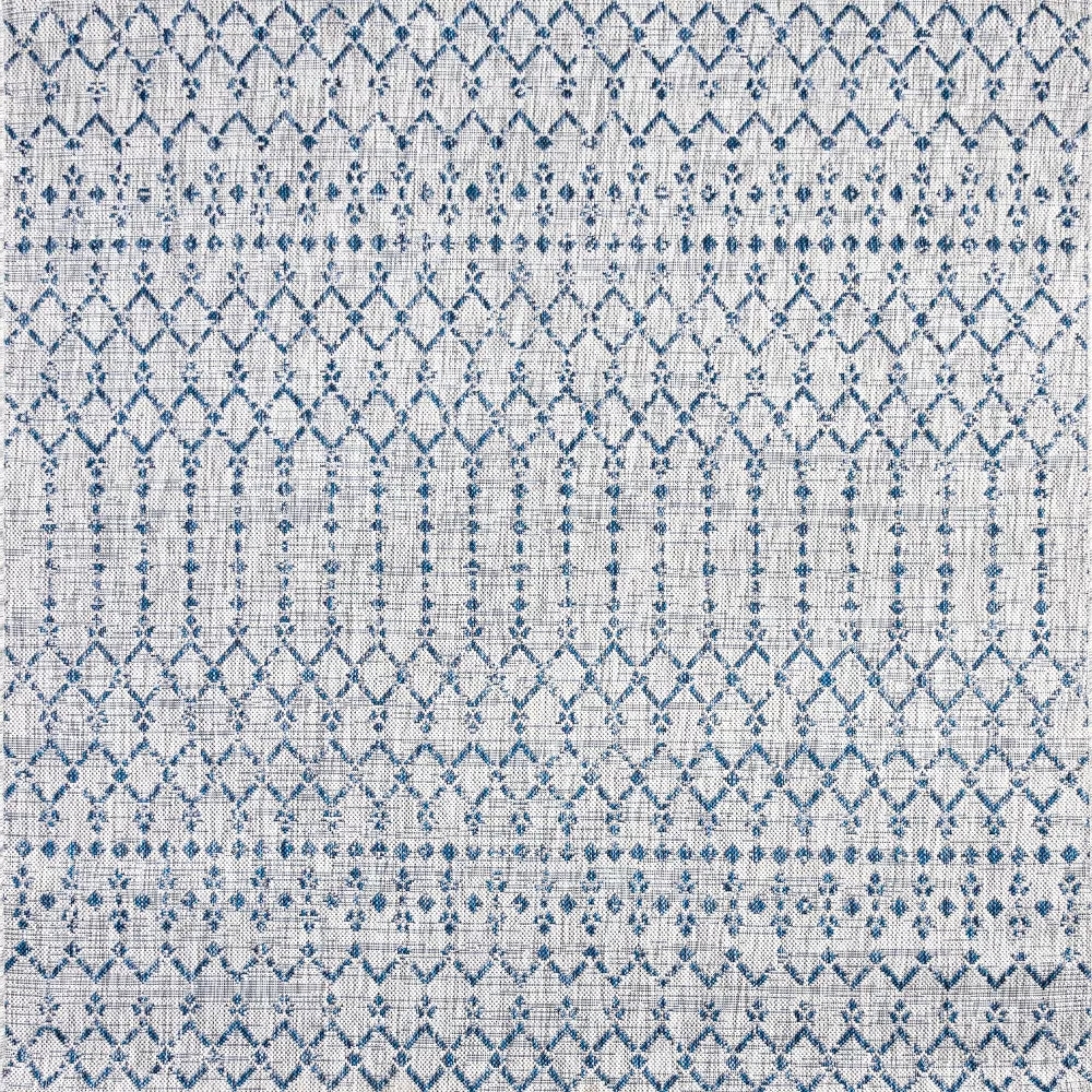 Ourika Moroccan Geometric Textured Weave Indoor/Outdoor Area Rug