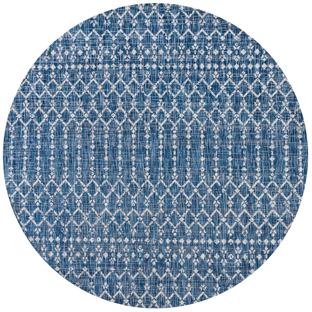 Ourika Moroccan Geometric Textured Weave Indoor/Outdoor Area Rug