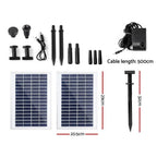 Gardeon Solar Pond Pump Water Fountain Filter Kit Outdoor Submersible