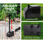 Gardeon Solar Pond Pump Water Fountain Filter Kit Outdoor Submersible