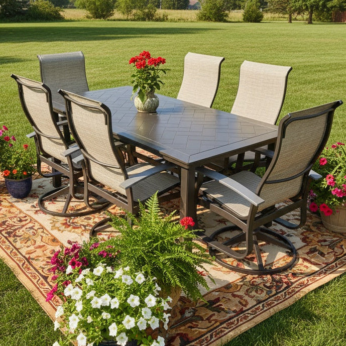 Belle Isle MGP Sling Patio Dining Sets