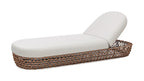 Willow Wicker & Sunbrella Upholstered Patio Lounger