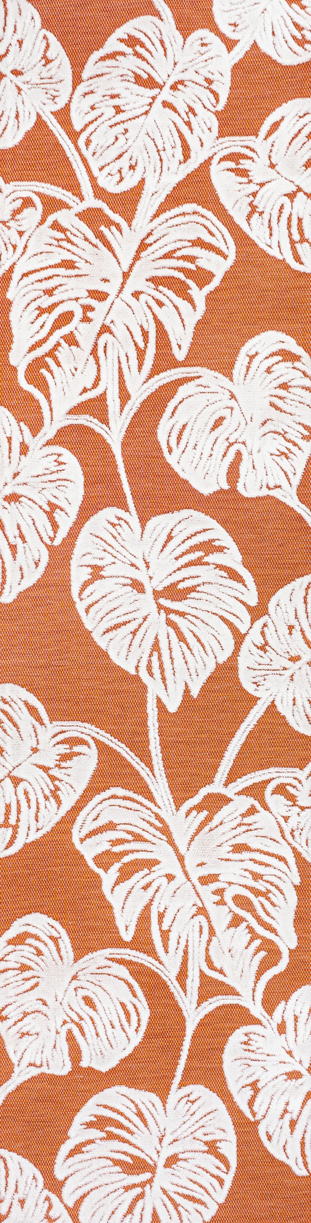 Tobago High-Low Two-Tone Monstera Leaf Indoor/Outdoor Area Rug