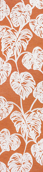 Tobago High-Low Two-Tone Monstera Leaf Indoor/Outdoor Area Rug